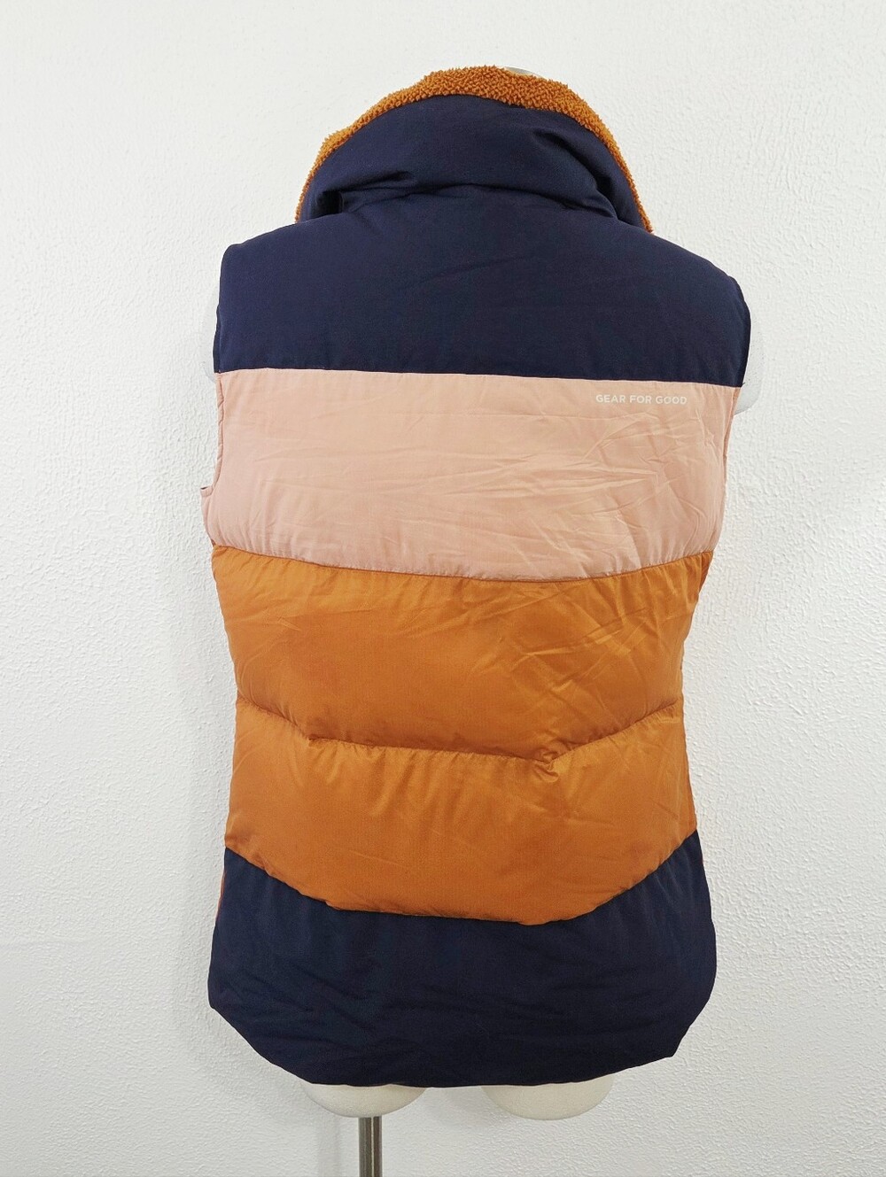 Cotopaxi Solazo Down Vest rust orange navy blue pink puffer women's size small - Picture 3 of 8